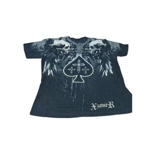 Xzavier Unlimited Graphic TShirt Exlarge Gothic Design Grunge Vintage Y2k Skulls